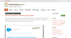 Desktop Screenshot of productivityadvisors.com