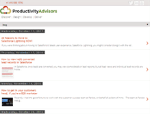 Tablet Screenshot of productivityadvisors.com